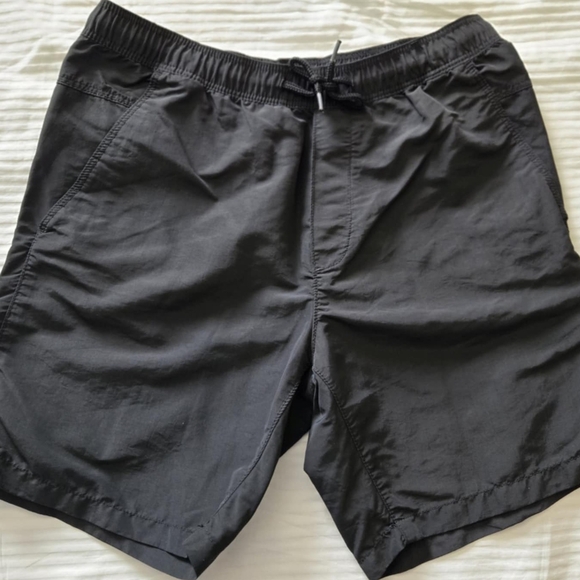 H&M White Athletic Shorts High-Waisted Elastic Running Summer Beachwear Black M - Picture 3 of 10